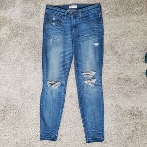 Madewell 9" High-Rise Skinny Jeans | Distressed Edition Sz 29 EUC